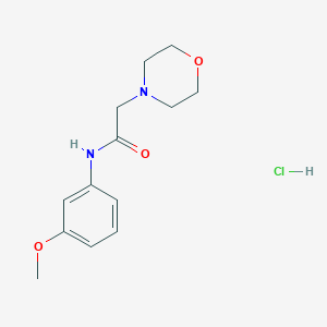 molecular formula C13H19ClN2O3 B4135867 N-(3-methoxyphenyl)-2-(4-morpholinyl)acetamide hydrochloride 