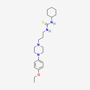 N-cyclohexyl-N'-{3-[4-(4-ethoxyphenyl)-1-piperazinyl]propyl}thiourea