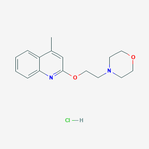 molecular formula C16H21ClN2O2 B4135893 4-methyl-2-[2-(4-morpholinyl)ethoxy]quinoline hydrochloride 