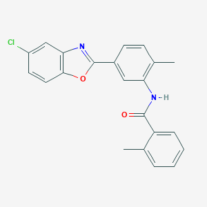 N-[5-(5-chloro-1,3-benzoxazol-2-yl)-2-methylphenyl]-2-methylbenzamide