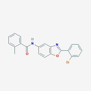 N-[2-(2-bromophenyl)-1,3-benzoxazol-5-yl]-2-methylbenzamide
