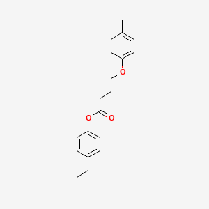 molecular formula C20H24O3 B4135937 4-propylphenyl 4-(4-methylphenoxy)butanoate 