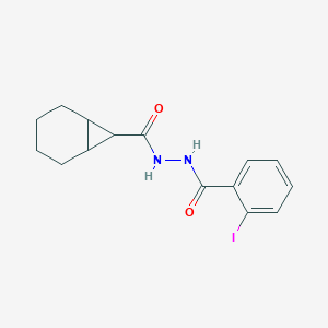 molecular formula C15H17IN2O2 B413610 N'-(2-Iodobenzoyl)bicyclo[4.1.0]heptane-7-carbohydrazide 