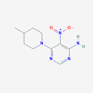 6-(4-methyl-1-piperidinyl)-5-nitro-4-pyrimidinamine