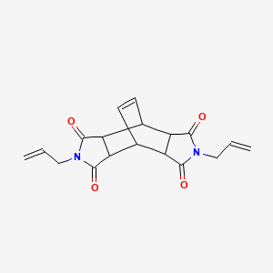 molecular formula C18H18N2O4 B4136144 4,10-diallyl-4,10-diazatetracyclo[5.5.2.0~2,6~.0~8,12~]tetradec-13-ene-3,5,9,11-tetrone 