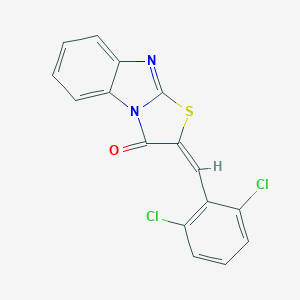 molecular formula C16H8Cl2N2OS B413615 2-(2,6-dichlorobenzylidene)[1,3]thiazolo[3,2-a]benzimidazol-3(2H)-one 