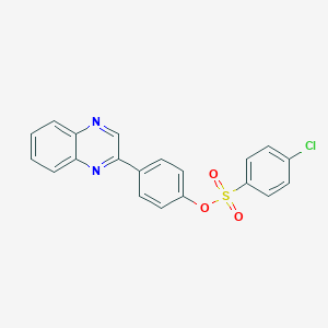 (4-Quinoxalin-2-ylphenyl) 4-chlorobenzenesulfonate