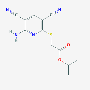 isopropyl [(6-amino-3,5-dicyano-2-pyridinyl)thio]acetate