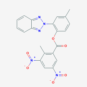 2-(2H-benzotriazol-2-yl)-4-methylphenyl 2-methyl-3,5-dinitrobenzoate