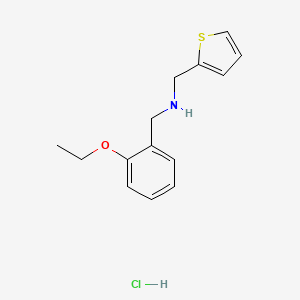 molecular formula C14H18ClNOS B4136265 (2-ethoxybenzyl)(2-thienylmethyl)amine hydrochloride 