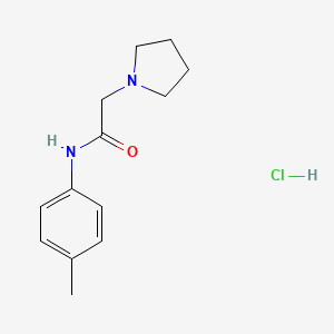 molecular formula C13H19ClN2O B4136281 N-(4-methylphenyl)-2-(1-pyrrolidinyl)acetamide hydrochloride 