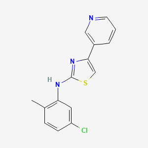 molecular formula C15H12ClN3S B4136291 N-(5-chloro-2-methylphenyl)-4-(3-pyridinyl)-1,3-thiazol-2-amine 