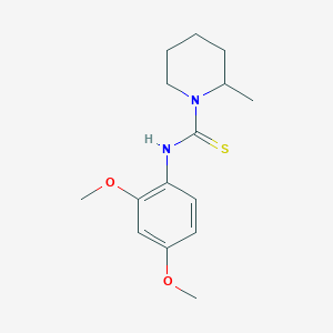 molecular formula C15H22N2O2S B4136309 N-(2,4-dimethoxyphenyl)-2-methyl-1-piperidinecarbothioamide 