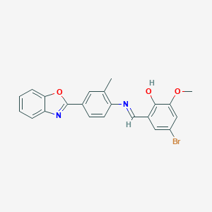 2-({[4-(1,3-Benzoxazol-2-yl)-2-methylphenyl]imino}methyl)-4-bromo-6-methoxyphenol