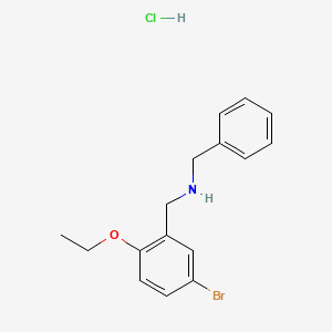 molecular formula C16H19BrClNO B4136448 N-benzyl-1-(5-bromo-2-ethoxyphenyl)methanamine hydrochloride 