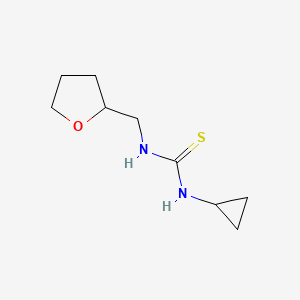 molecular formula C9H16N2OS B4136453 N-cyclopropyl-N'-(tetrahydro-2-furanylmethyl)thiourea 
