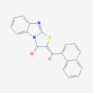 Thiazolo[3,2-a]benzimidazol-3(2H)-one, 2-(1-naphthylmethylene)-