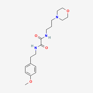 molecular formula C18H27N3O4 B4136501 N-[2-(4-methoxyphenyl)ethyl]-N'-[3-(4-morpholinyl)propyl]ethanediamide 