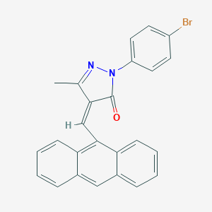 4-(9-anthrylmethylene)-2-(4-bromophenyl)-5-methyl-2,4-dihydro-3H-pyrazol-3-one