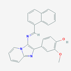 2-Methoxy-4-{3-[(1-naphthylmethylene)amino]imidazo[1,2-a]pyridin-2-yl}phenol