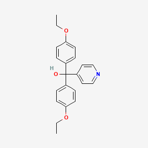 molecular formula C22H23NO3 B4136562 bis(4-ethoxyphenyl)(4-pyridinyl)methanol 