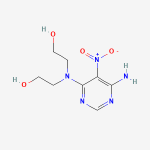 molecular formula C8H13N5O4 B4136571 2,2'-[(6-amino-5-nitro-4-pyrimidinyl)imino]diethanol 