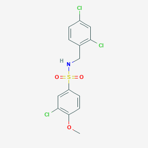 3-chloro-N-(2,4-dichlorobenzyl)-4-methoxybenzenesulfonamide
