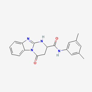 molecular formula C19H18N4O2 B4136594 N-(3,5-dimethylphenyl)-4-oxo-1,2,3,4-tetrahydropyrimido[1,2-a]benzimidazole-2-carboxamide 
