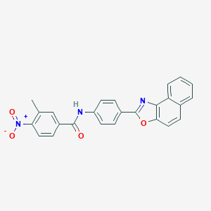 4-nitro-3-methyl-N-(4-naphtho[1,2-d][1,3]oxazol-2-ylphenyl)benzamide