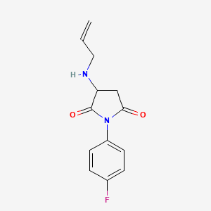 molecular formula C13H13FN2O2 B4136757 3-(allylamino)-1-(4-fluorophenyl)-2,5-pyrrolidinedione 