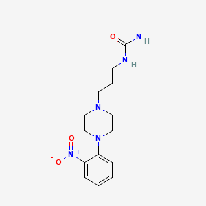 molecular formula C15H23N5O3 B4136763 N-methyl-N'-{3-[4-(2-nitrophenyl)-1-piperazinyl]propyl}urea 