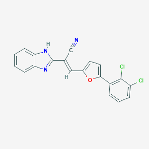 molecular formula C20H11Cl2N3O B413682 2-(1H-benzimidazol-2-yl)-3-[5-(2,3-dichlorophenyl)-2-furyl]acrylonitrile 