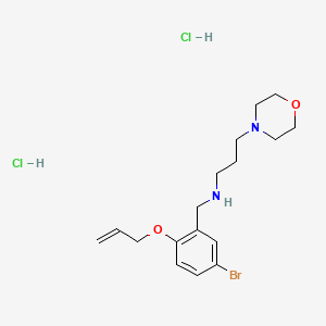 molecular formula C17H27BrCl2N2O2 B4136852 N-[2-(allyloxy)-5-bromobenzyl]-3-(4-morpholinyl)-1-propanamine dihydrochloride 