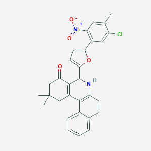 5-(5-{5-chloro-2-nitro-4-methylphenyl}-2-furyl)-2,2-dimethyl-2,3,5,6-tetrahydrobenzo[a]phenanthridin-4(1H)-one