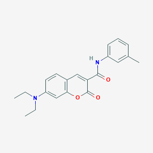 molecular formula C21H22N2O3 B4136860 7-(diethylamino)-N-(3-methylphenyl)-2-oxo-2H-chromene-3-carboxamide 