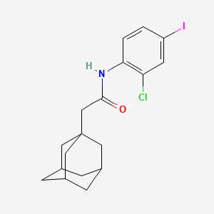 molecular formula C18H21ClINO B4136861 2-(1-adamantyl)-N-(2-chloro-4-iodophenyl)acetamide 