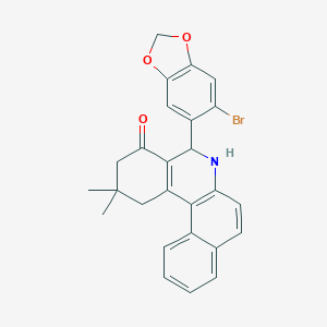 5-(6-bromo-1,3-benzodioxol-5-yl)-2,2-dimethyl-2,3,5,6-tetrahydrobenzo[a]phenanthridin-4(1H)-one
