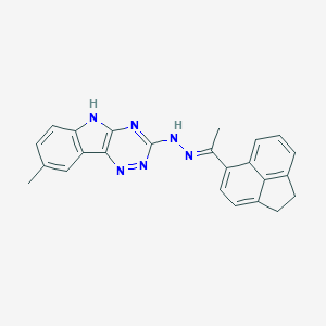 1-(1,2-dihydro-5-acenaphthylenyl)ethanone (8-methyl-5H-[1,2,4]triazino[5,6-b]indol-3-yl)hydrazone