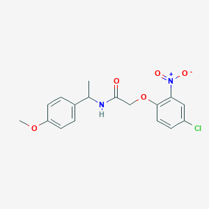 molecular formula C17H17ClN2O5 B4136939 2-(4-chloro-2-nitrophenoxy)-N-[1-(4-methoxyphenyl)ethyl]acetamide 