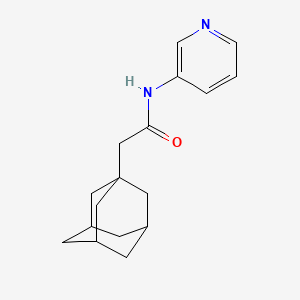 molecular formula C17H22N2O B4136955 2-(1-adamantyl)-N-3-pyridinylacetamide 
