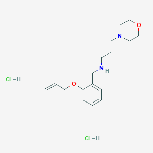 molecular formula C17H28Cl2N2O2 B4136958 N-[2-(allyloxy)benzyl]-3-(4-morpholinyl)-1-propanamine dihydrochloride 