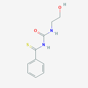 molecular formula C10H12N2O2S B4136966 N-{[(2-hydroxyethyl)amino]carbonyl}benzenecarbothioamide 