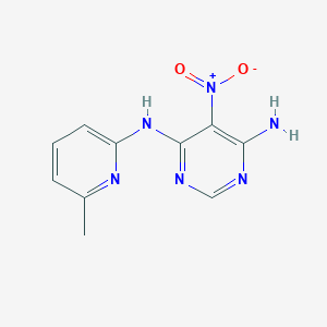 molecular formula C10H10N6O2 B4136977 N-(6-methyl-2-pyridinyl)-5-nitro-4,6-pyrimidinediamine 