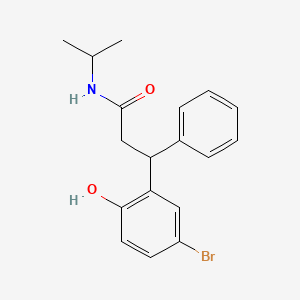 molecular formula C18H20BrNO2 B4136986 3-(5-bromo-2-hydroxyphenyl)-N-isopropyl-3-phenylpropanamide 