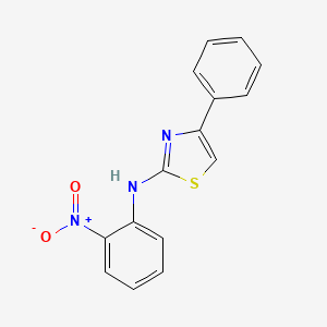 molecular formula C15H11N3O2S B4137039 N-(2-nitrophenyl)-4-phenyl-1,3-thiazol-2-amine 