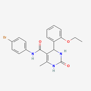 molecular formula C20H20BrN3O3 B4137056 N-(4-bromophenyl)-4-(2-ethoxyphenyl)-6-methyl-2-oxo-1,2,3,4-tetrahydro-5-pyrimidinecarboxamide 