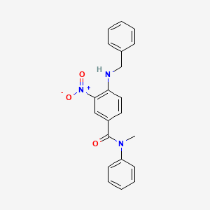 molecular formula C21H19N3O3 B4137126 4-(benzylamino)-N-methyl-3-nitro-N-phenylbenzamide 