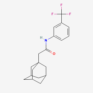 molecular formula C19H22F3NO B4137128 2-(1-adamantyl)-N-[3-(trifluoromethyl)phenyl]acetamide 