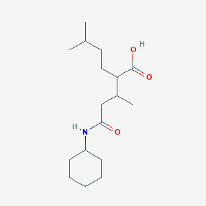 molecular formula C17H31NO3 B4137166 2-[3-(cyclohexylamino)-1-methyl-3-oxopropyl]-5-methylhexanoic acid 