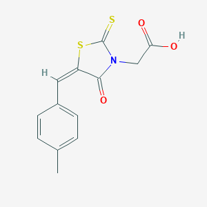 [5-(4-Methylbenzylidene)-4-oxo-2-thioxo-1,3-thiazolidin-3-yl]acetic acid